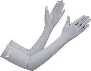 Summer-Uv-Sun-Protection Gloves Long Driving-Gloves Sunblock Non Slip Full Finge - Picture 1 of 5
