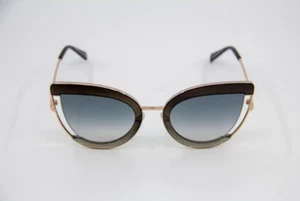 Emilio Pucci EP100 05C Gold Cat Eye Metal Sunglasses Frame 54-23-140 - Picture 1 of 1