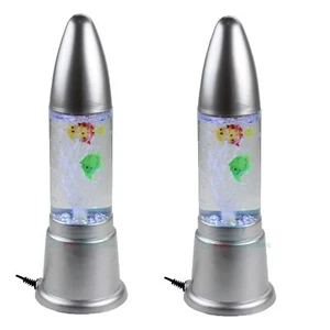AQUANEAT 2 pack Aquarium Water Column Fountain Bubble LED Multi Color Tube - Picture 1 of 2