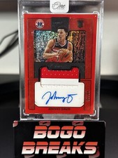 Panini One & One 2022-23 Johnny Davis Rookie Prime Jersey Patch Auto RPA /99 RC