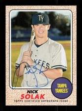 2017 Topps Heritage Minor League #ROA-NSO Nick Solak Real One Auto