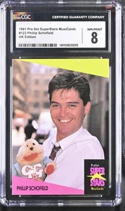 Phillip Schofield #123 CGC 8 Pro Set SuperStars MusiCards 1991 UK Edition - Picture 1 of 2
