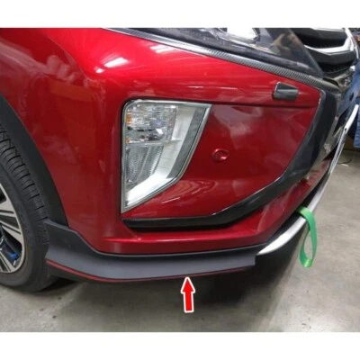 Matte Black For Mitsubishi Eclipse Cross 5DR Front Side Bumper Lip Splitter 2019 Foto 1 de 4