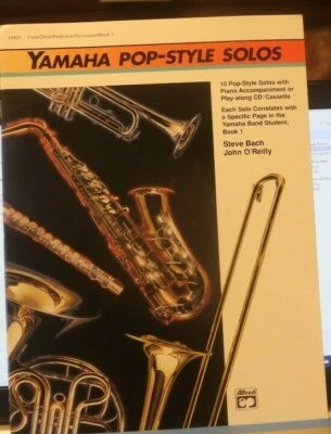 Flute alone: Yamaha Pop-Style Solos 15 solos! by Bach & O'Reilly New  - Image 1 of 4