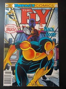 🗯️ The FLY #4 (newsstand)(1991 IMPACT / DC Comics) LOW GRADE Book - Picture 1 of 6