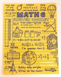 Math 6 Answer Booklet ~ Teaching Textbook ~ Homeschool Math Grade 6 Sabouri - Picture 1 of 3