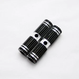 1 Paio Pedane in Alluminio Mini Nero Premium Lega per Bici BMX Standard - Foto 1 di 5