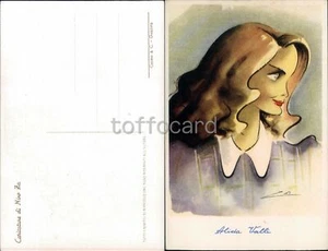 AUTORE NINO ZA-CINEMA ATTORE CARICATURA ALIDA VALLI-C10-105 - Imagen 1 de 1