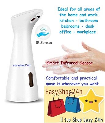 Infrared Automatic Soap Dispenser IR Sensor Touchless Handsfree Liquid Hand Wash • 34.44€