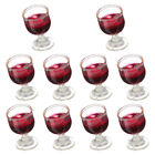  10 Pcs Dollhouse Wine Glass Miniature Furniture Bar Counter