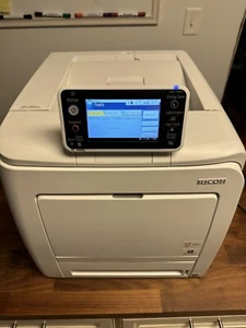 ricoh color SP C342dn laser printer + New Open Box Cyan Cartridge Bundle - Picture 1 of 7