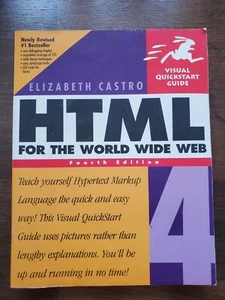 Visual QuickStart Guides: HTML 4 for the World Wide Web by Elizabeth Castro... - Picture 1 of 6