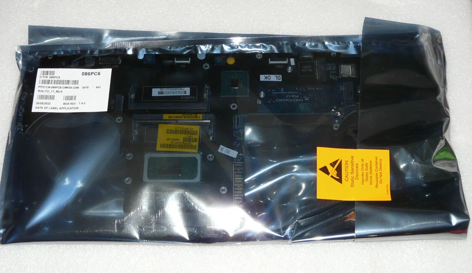 Nuevo Genuino DELL PRECISION 17 7760 Placa Base Intel i7 11850H 4.8GHz 86PC6 - Imagen 1 de 1
