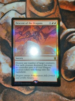 FOIL Descent of the Dragons of Tarkir DTK MTG Magic the Gathering 1st Edition - Image 1 of 2
