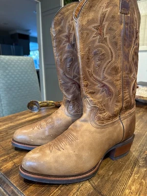 Tony Lama Mens 3R 4032 Cowboy Leather Boots Size 9.5EE - Image 1 of 4