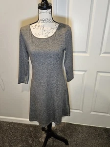 Patagonia Women's LongSleeve Seabrook Dress Drifter Gray Size Small  Criss Cross - Picture 1 of 10