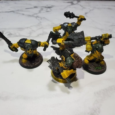 4 Warhammer Underworld Ironskulls Boyz Age Sigmar Partially Painted Miniatures - Image 1 of 4