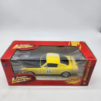 Johnny Lightning -Yellow 1965 Ford Mustang Hard Top #11 R39 Rare Shipped *READ - Image 1 of 4