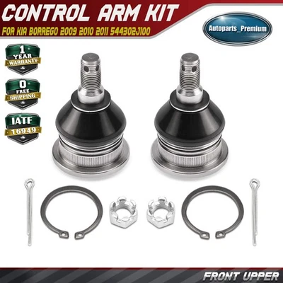 2Pcs Front Driver & Passenger Upper Ball Joint for Kia Borrego 2009 2010 2011 - Image 1 of 4