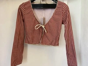 Jaded Gingham Picot Cardigan Bnwt J2 Ref 14 - Picture 1 of 7
