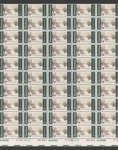 1969 US Scott #1384, 6c Christmas, Sheet of 50 MNH - Picture 1 of 1