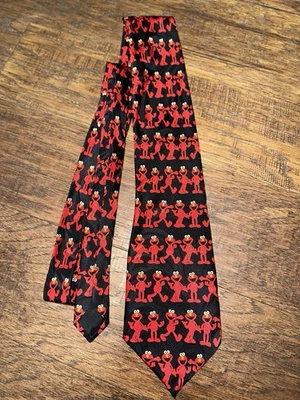 Corbata Elmo Silk Hombre Calle Sésamo Súper Divertida | Papá | Pediatra | Dentista Foto 1 de 4