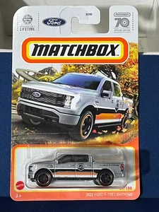 Matchbox - 2022 Ford F-150 Lightning #20/100 Silver - (White Card) - Picture 1 of 3