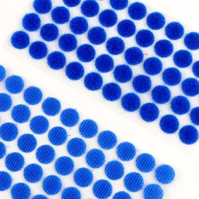 Loop Sticker Round -10/15/20/25mm Self Adhesive Tape Dots Strong Klitten 100Pair - Image 1 of 4