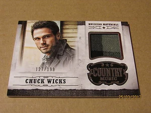 2015 Country Music Musician Materials Silver #31 Chuck Wicks SN 127/199 - Picture 1 of 1