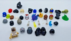 Lego Helmet Lot Star Wars Batman Penguin City Iron Man Samurai Wizard Cap Knight - Picture 1 of 6