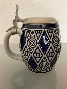 Jarra de cerveza - diseño Paul Neu - Merkelbach 1910 (2196) Art Nouveau - Ammersee Kunst - Imagen 1 de 9