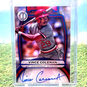 2025 Topps Tribute Vince Coleman Auto/150 St. Louis Cardinals #TA-VC - Imagen 1 de 2