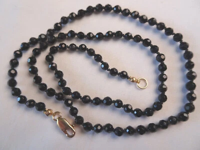 20" Hand Crafted Necklace Chalcedony F Round Glass Heart GF Clasp N10 DNG - Image 1 of 4