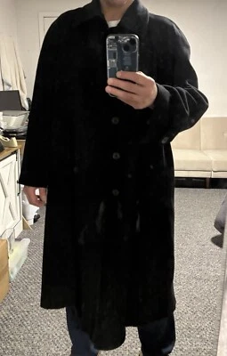 Authentic BURBERRY of LONDON trench overcoat pure cashmer virgin wool men 42us L - Image 1 of 4