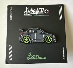 Rare Leen Customs Subaru Impreza WRX Gray 2021 Subiefest Pin #/250 - Picture 1 of 2