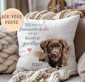Cojín conmemorativo personalizado para perro cachorro pérdida de mascotas almohada de memoria cachorro regalo de recuerdo - Imagen 1 de 2