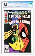 Marvel Team-Up #129 CGC 9.8 SPIDER-MAN & Vision 1983 White Pages Captain America