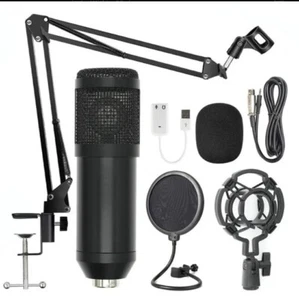BM-800 Mic Kit Condenser Microphone Bundle with Live Sound Card Recording... - Picture 1 of 6