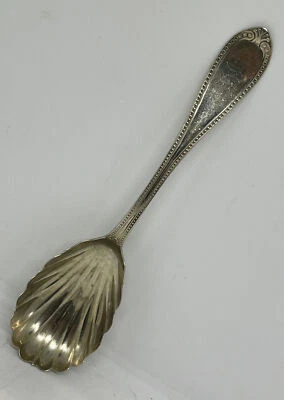 Moneda antigua Tiffany & Co/John Polhemus de la década de 1840 cuchara para servir cuenco concha Foto 1 de 4