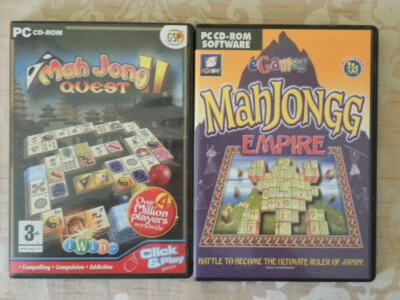 PC CD Rom Mahjong Quest Mahjongg Empire Games Windows 98 ME Vista XP 2000 no ins - Image 1 of 4