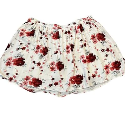 AMERICAN EAGLE OUTFITTERS short skirt floral XL extra large lined elastic waist - Изображение 1 из 4
