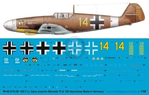 Peddinghaus 1/48 Bf 109 F-4/Trop Markings Hans-Joachim Marseille Egypt 1942 734 - Picture 1 of 1