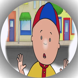 Ostia per torta compleanno festa immagine torta fondente - cialda Caillou P6 - Foto 1 di 1