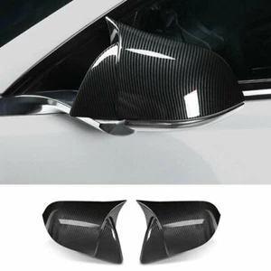 Tesla Model 3 Horn Style ABS Carbon Fiber Print Mirror Caps Overlay Cap 17-23 US - Bild 1 von 4