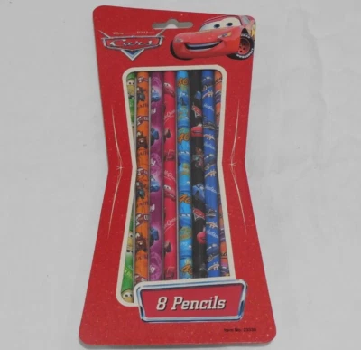Disney Pixar Cars 8 карандашей Lightening McQueen Sally Tow Mater Luigi новые - Изображение 1 из 3