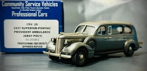 Brooklin CSV 26 1937 Superior-Pontiac Provident Ambulance (Gray Poly) - Picture 1 of 20