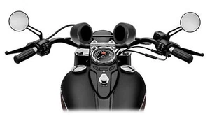 (2) Rockville MAC40B 4" Black Swivel Aluminum Motorcycle Handlebar Speaker Pods - Picture 1 of 9