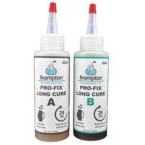 LONG CURE 8 OZ. KIT; 2 X 4 oz. BOTTLES; BRAMPTON PRO-FIX SHAFTING EPOXY  - Picture 1 of 4