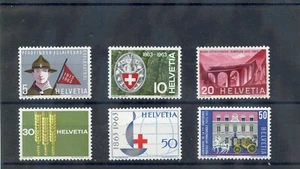 SCHWEIZ Sc 422-7 (MI 768-73) * F-VF LH 1963 SCOUTING SET 15 $ - Bild 1 von 1