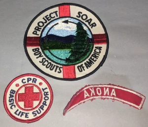 Project Soar & Anoka Boy Scout Patches & CPR Basic Life Support Patch Lot - Picture 1 of 2